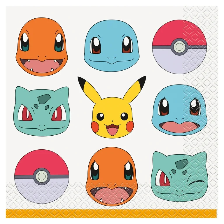 Pokémon Luncheon Napkins, 16ct | Walmart (US)