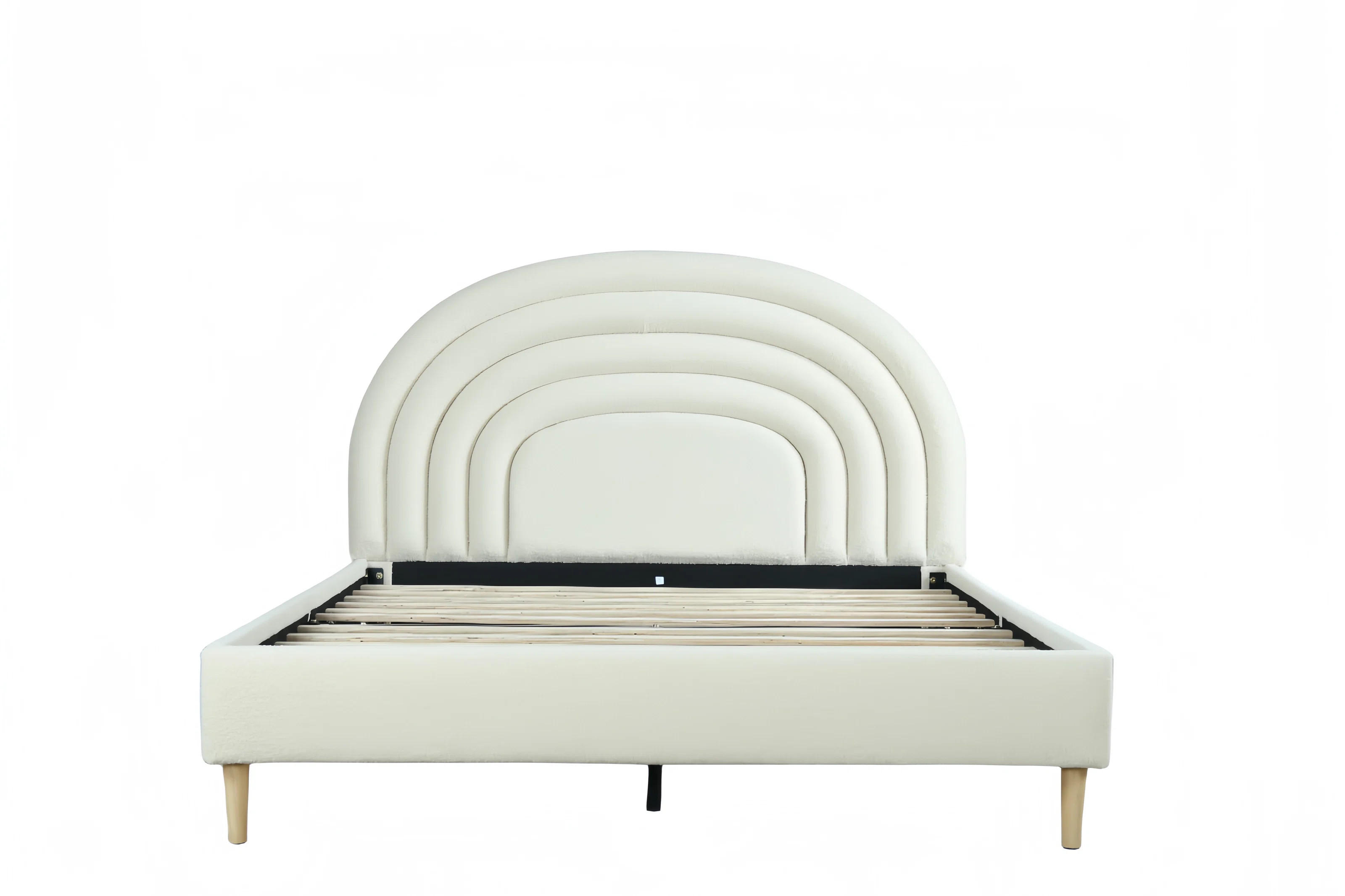 Halis Upholstered Scalloped Bed | Wayfair North America