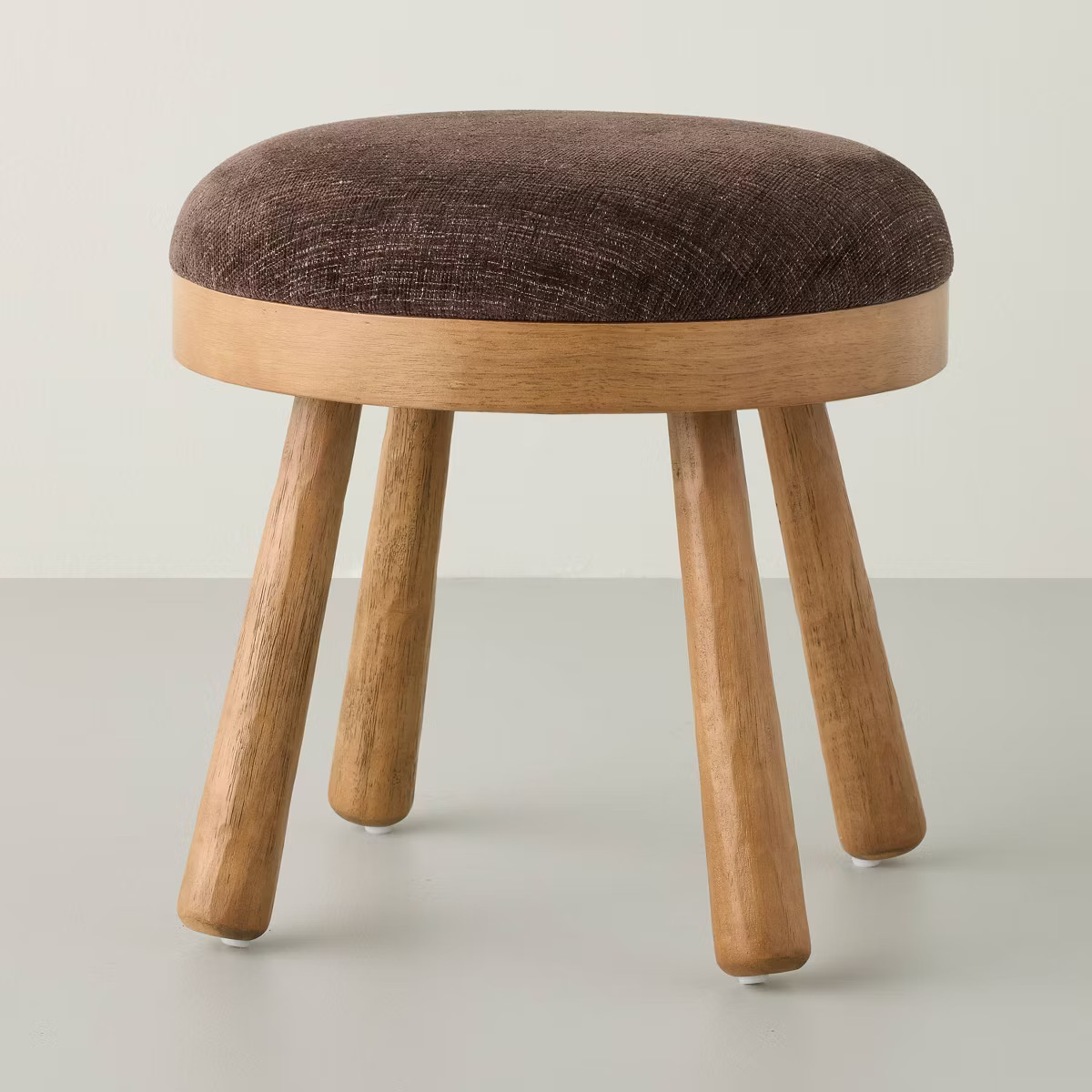 Upholstered Round Top Mid Century Ottoman - Hearth & Hand™ with Magnolia | Target