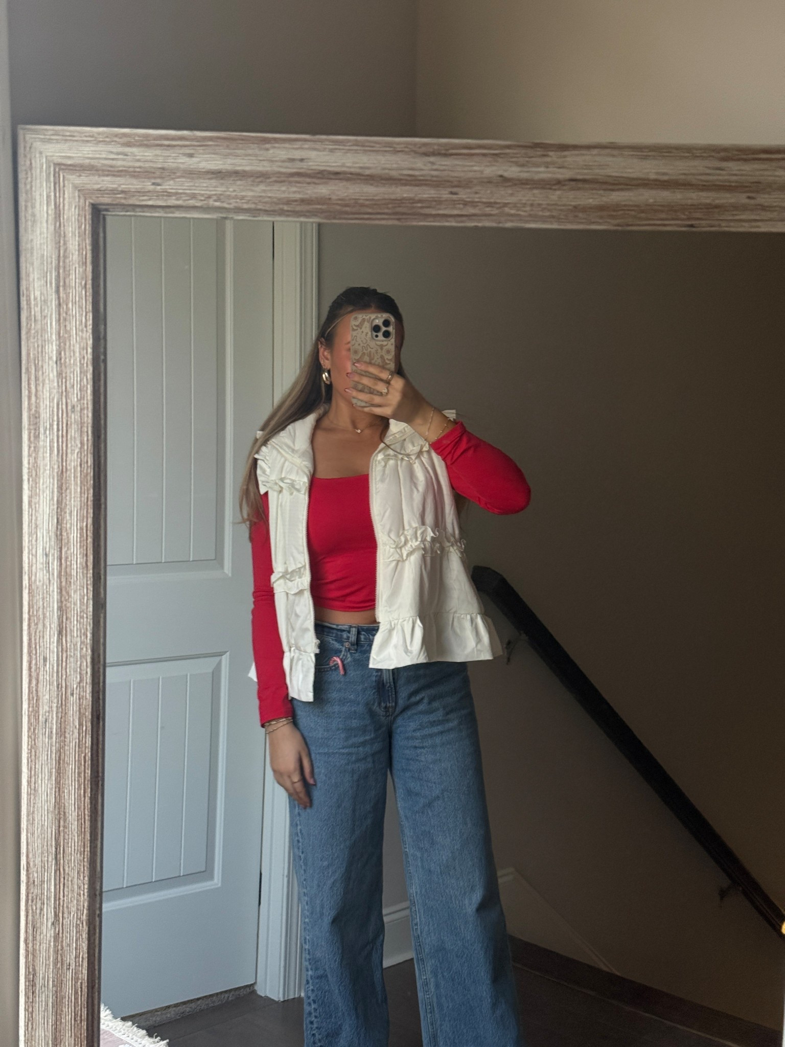 Vest from Josie’s boutique (linked same one from a different place in my insta highlights @Lexi_Vincento). Red shirt from Altar’d State. Jeans are my FAV and best seller from Abercrombie 🤍❄️ Linking similar so you can copy my look!

#LTKdayinmylife #LTKGiftGuide #LTKHoliday