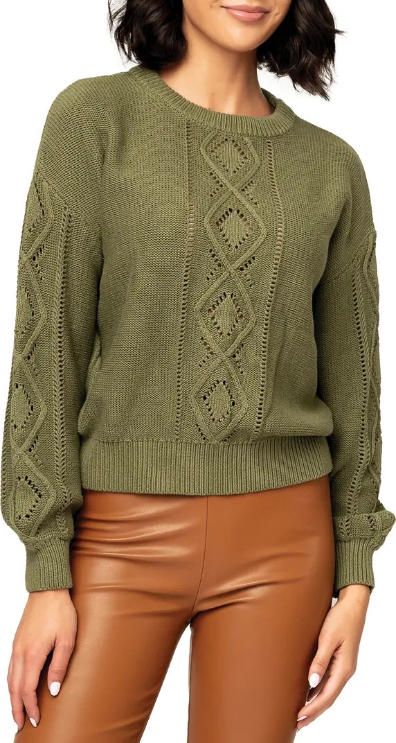 GIBSONLOOK Cable Knit Sweater | Nordstrom | Nordstrom