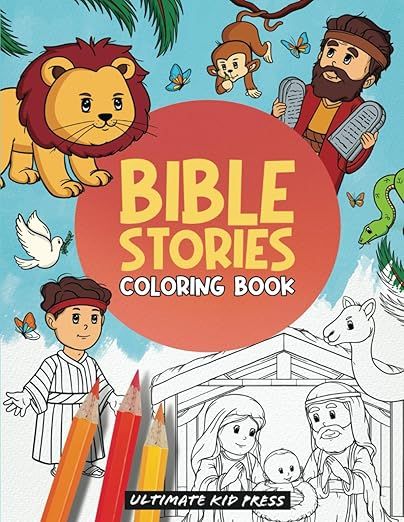 Bible Stories Coloring Book: A Fun Way for Kids to Learn Scripture and Hide God's Word in Their H... | Amazon (US)