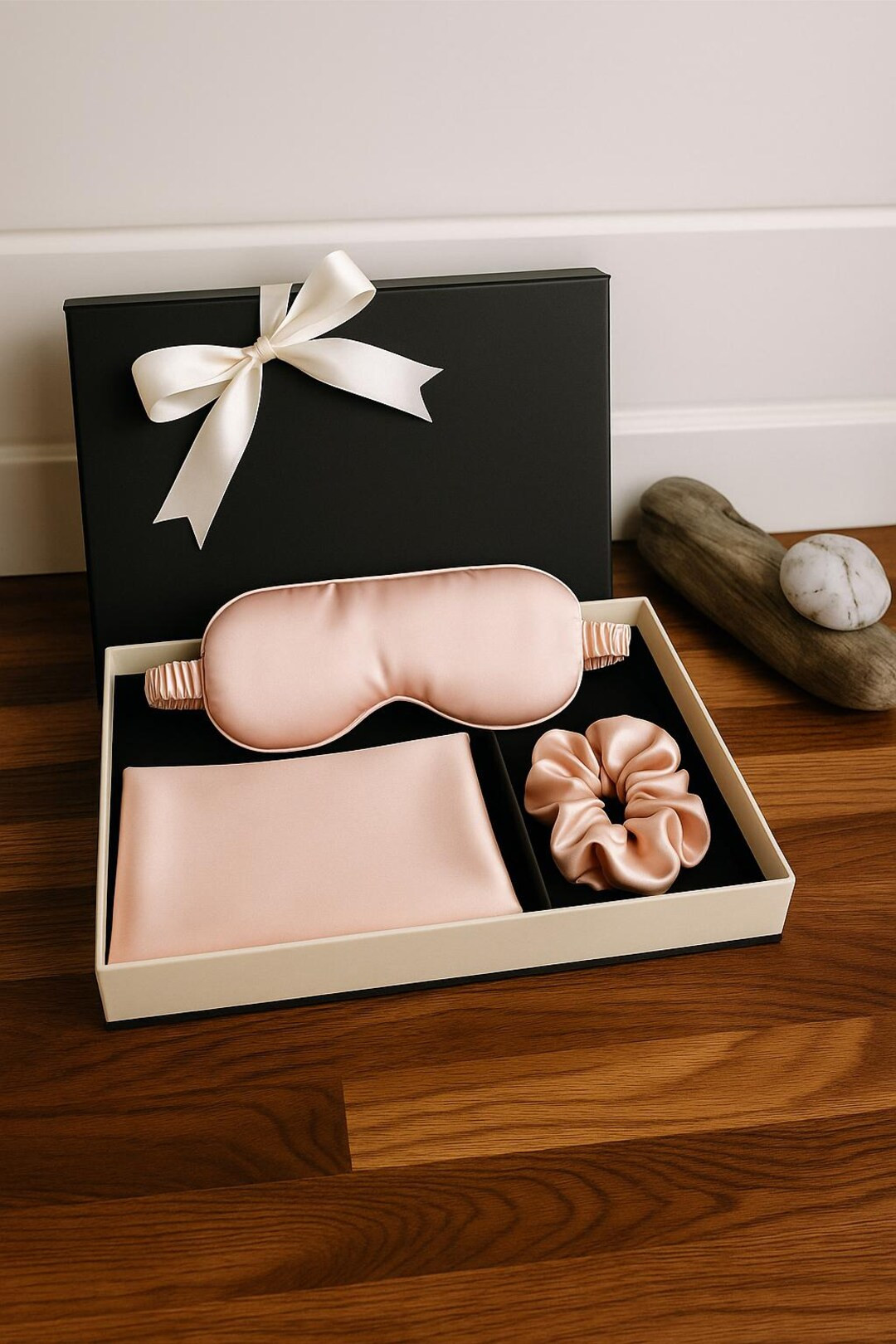 Dreamy Mulberry Silk Gift Set | Blush Queen Pillowcase, Eye Mask & Hair Scrunchie | Romantic Slee... | Etsy (US)