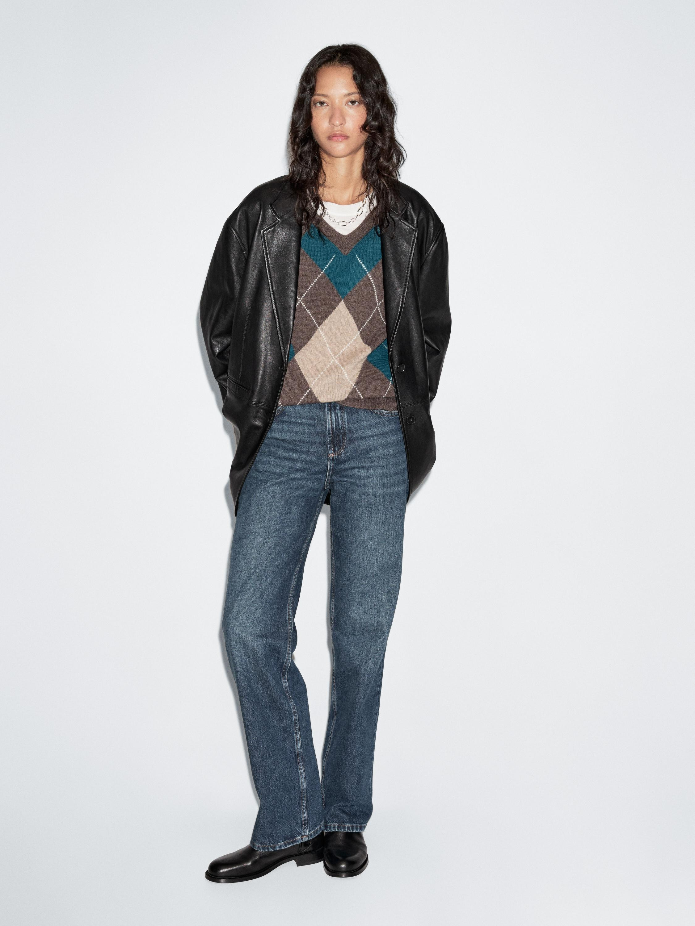 Soft nappa leather blazer | Massimo Dutti UK