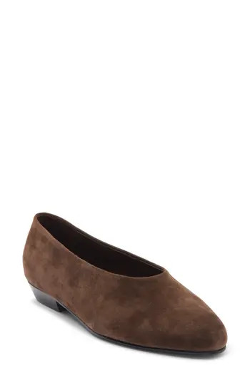 Jeffrey Campbell Collene Ballet Flat in Espresso Suede at Nordstrom Rack, Size 9.5 | Nordstrom Rack
