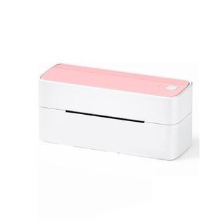 Thermal Label Printer, 241BT 4X6 Wireless Shipping Label Printer for Small Business, Pink Label Printer | The Home Depot