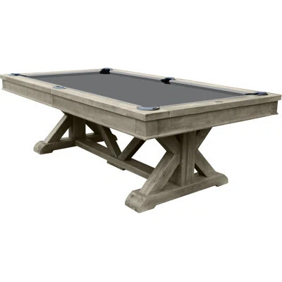Brazos River Weathered 8' Slate Pool Table with Professional Installation Included | Wayfair North America
