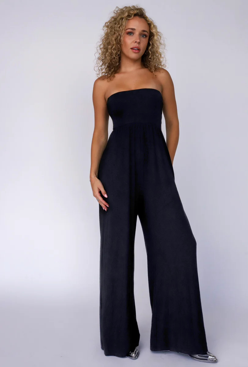 All Weekend Long Strapless Jumpsuit | The Foxy Kind