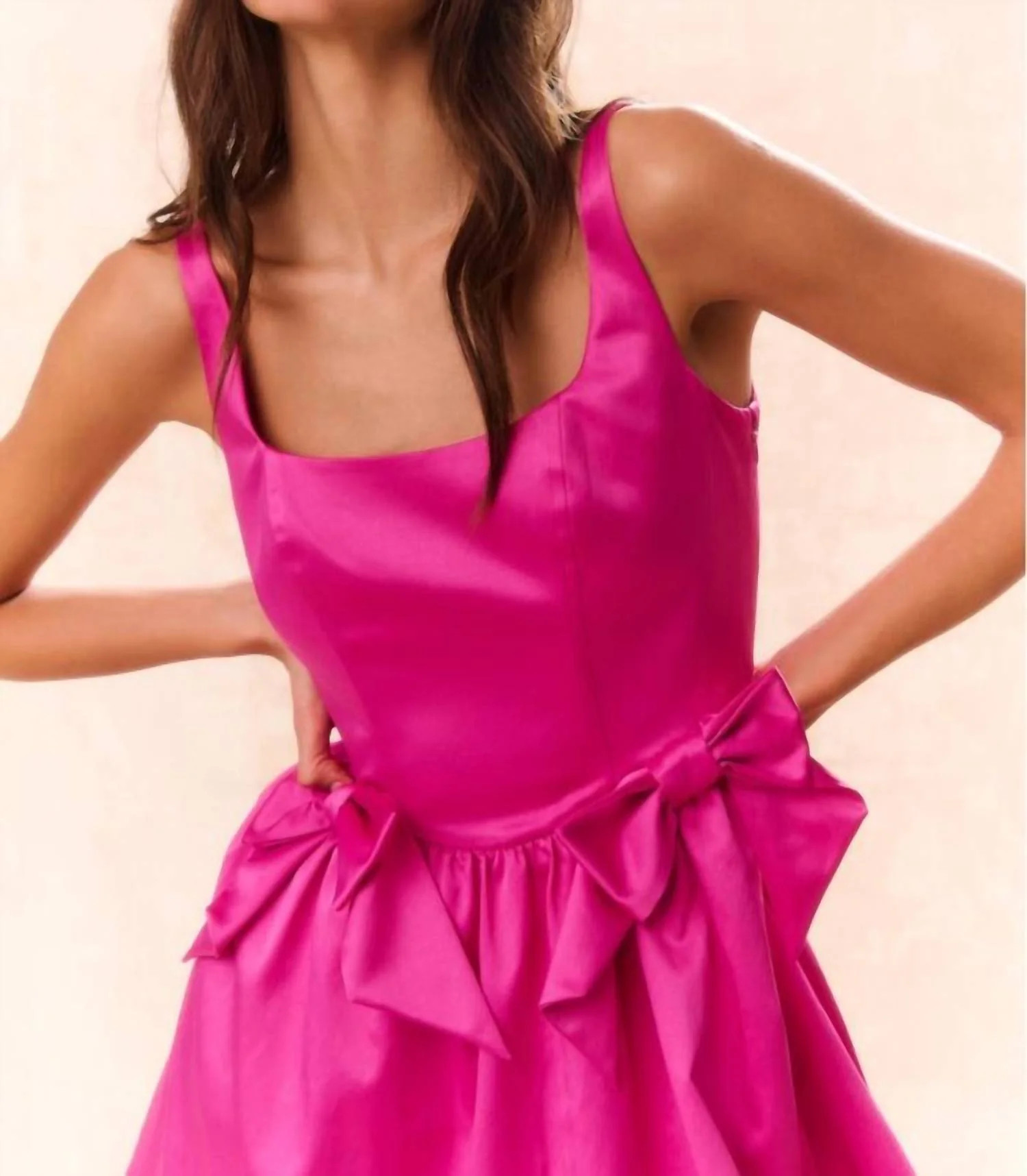 Bayer Mini Dress In Fuchsia | Shop Simon