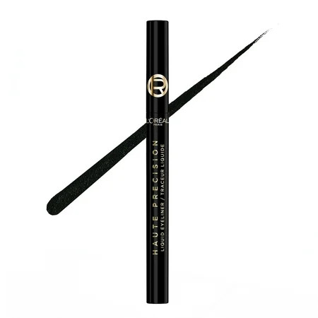 L'Oreal Paris Haute Precision Waterproof Liquid Eyeliner, Black Silk 10, 0.03 fl oz | Walmart (US)