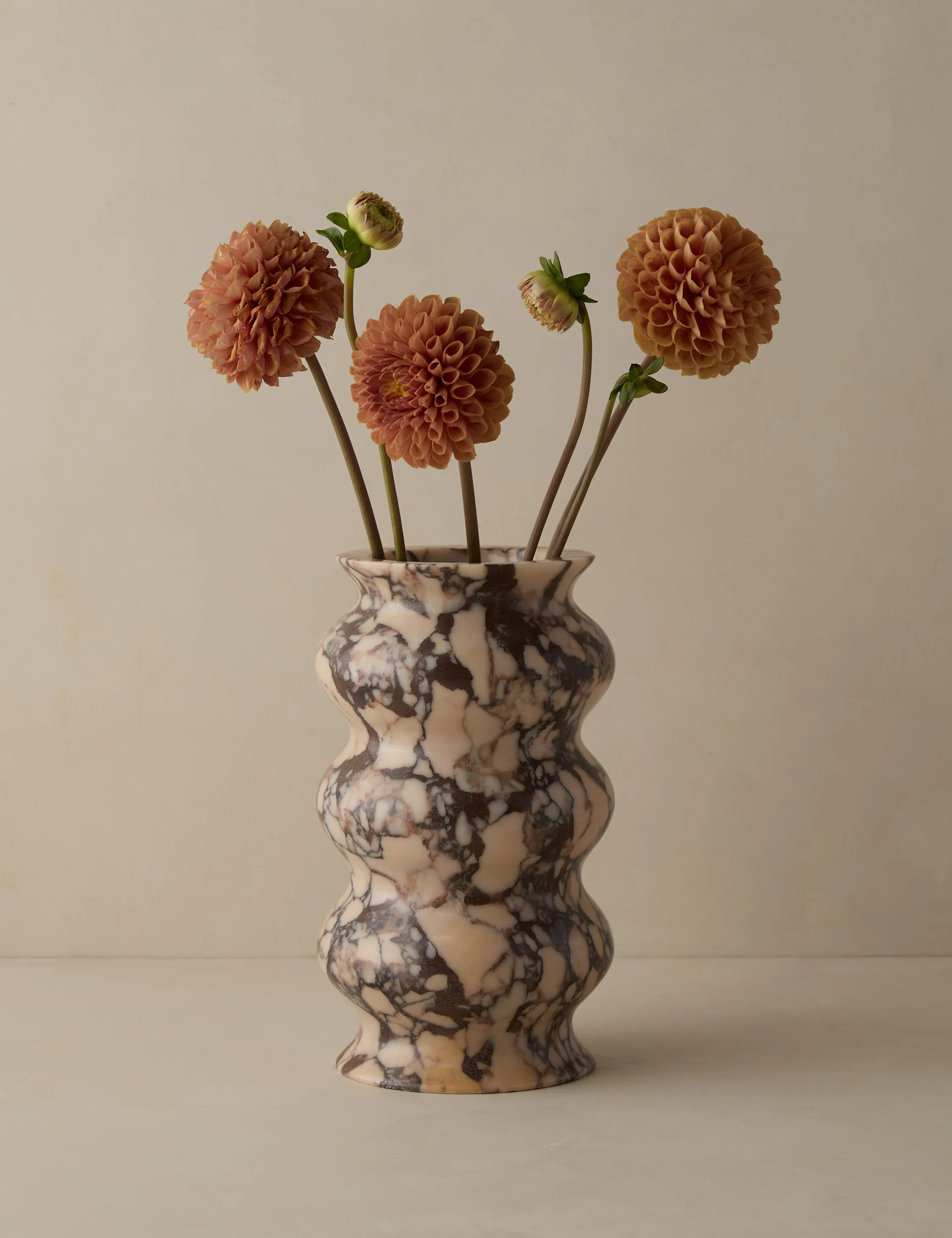 Zainab Rolling Vase by Lolly Lolly Ceramics, Pink | Lulu and Georgia 