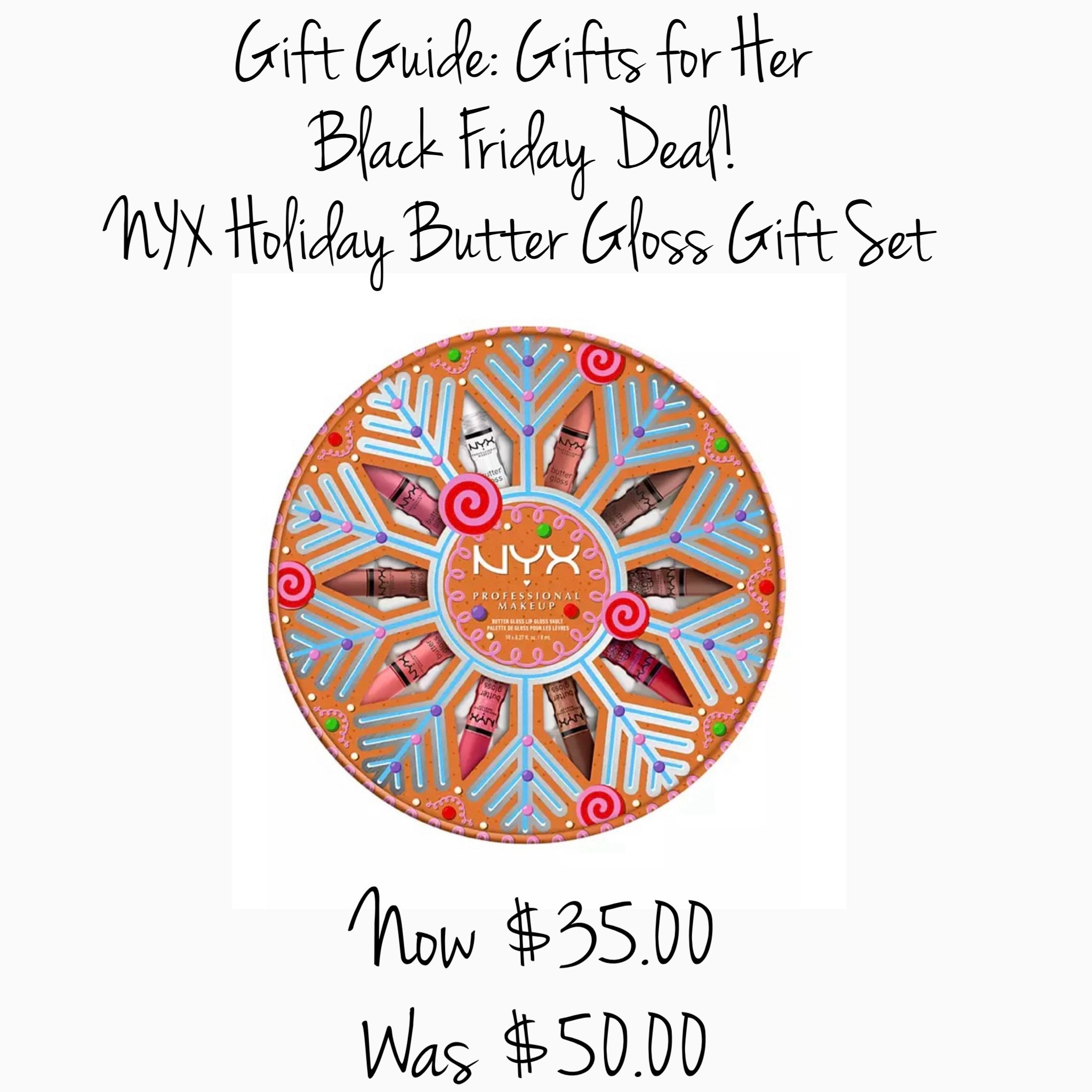 Nyx butter gloss set, lip gloss, lip gloss set, gifts for her, gift guide, Black Friday deal.

#LTKGiftGuide #LTKBeauty #LTKCyberWeek