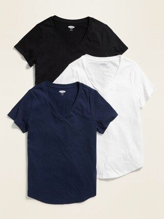 EveryWear V-Neck Tee 3-Pack for Women | Old Navy (US)