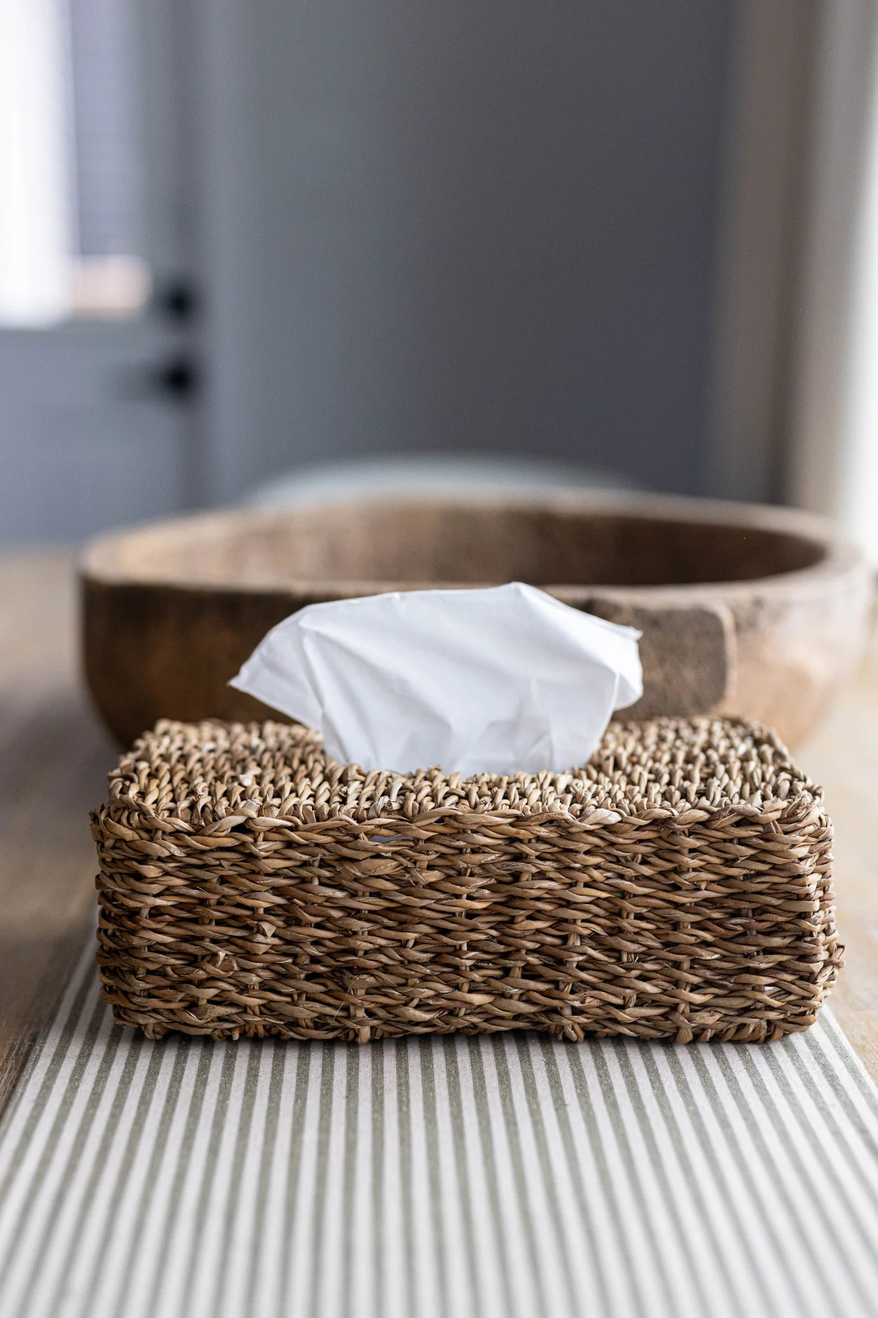Seagrass Tissue Box Cover | By Luxe B Co. | Luxe B Co