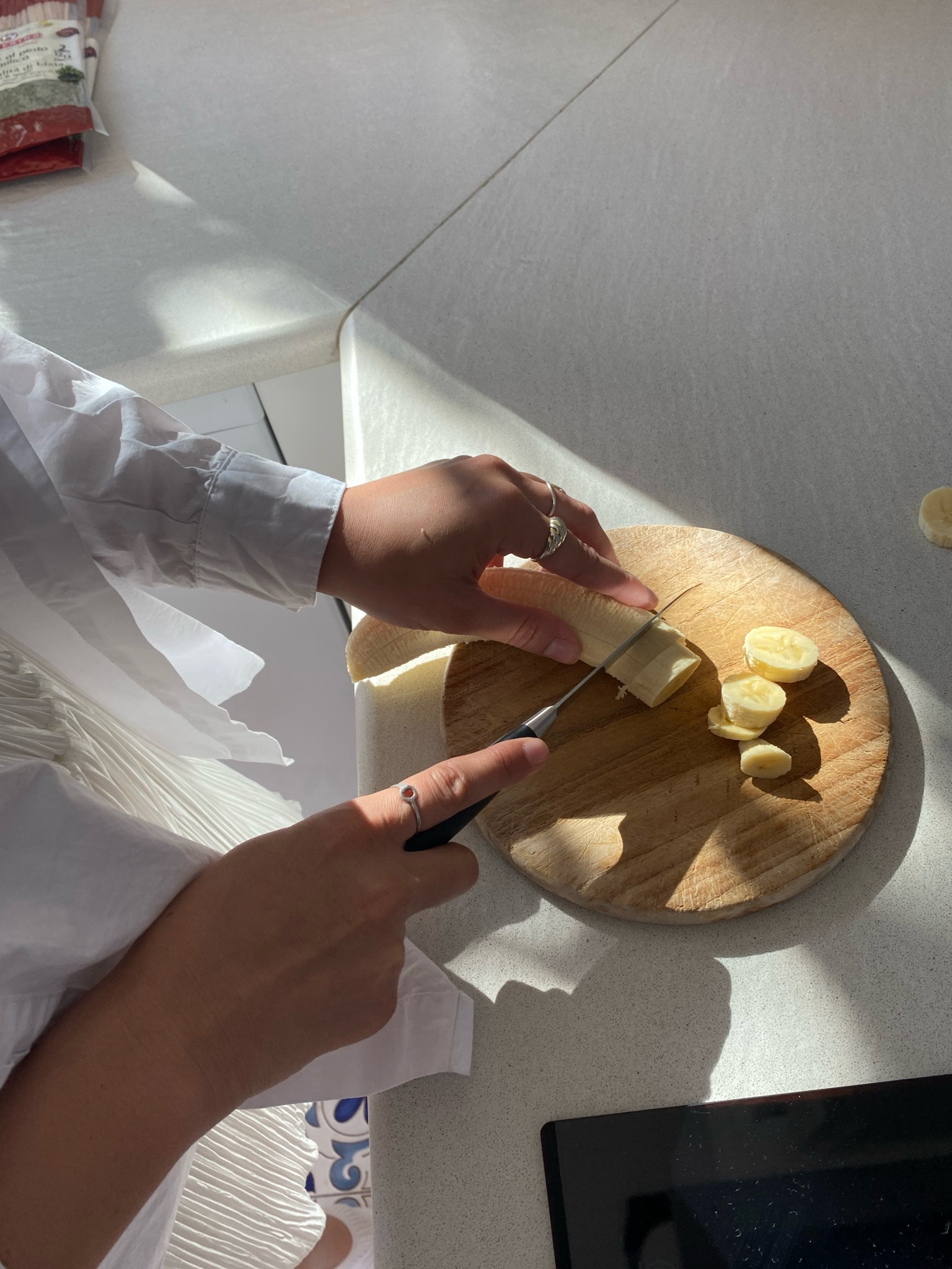 Wooden kitchen kitchen items cutting board cooking aesthetic fruit board slicing wooden board cutting board bananas 