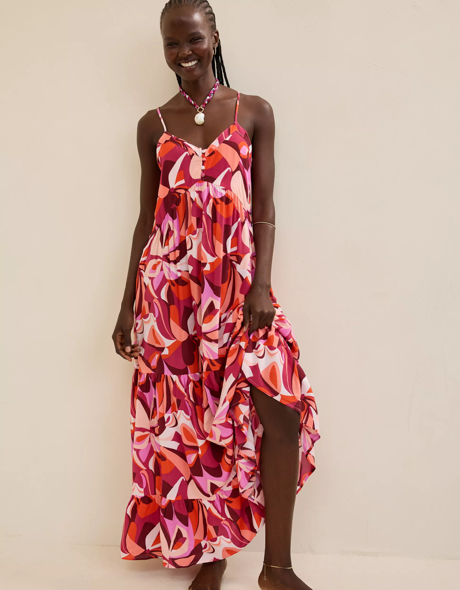 Aerie Printed Maxi Dress | Aerie