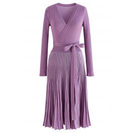 Embrace a Lithe Knitted Dress in Lilac | Chicwish