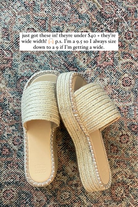 Summer sandals in wide width 

#LTKShoeCrush #LTKFindsUnder50 #LTKSeasonal