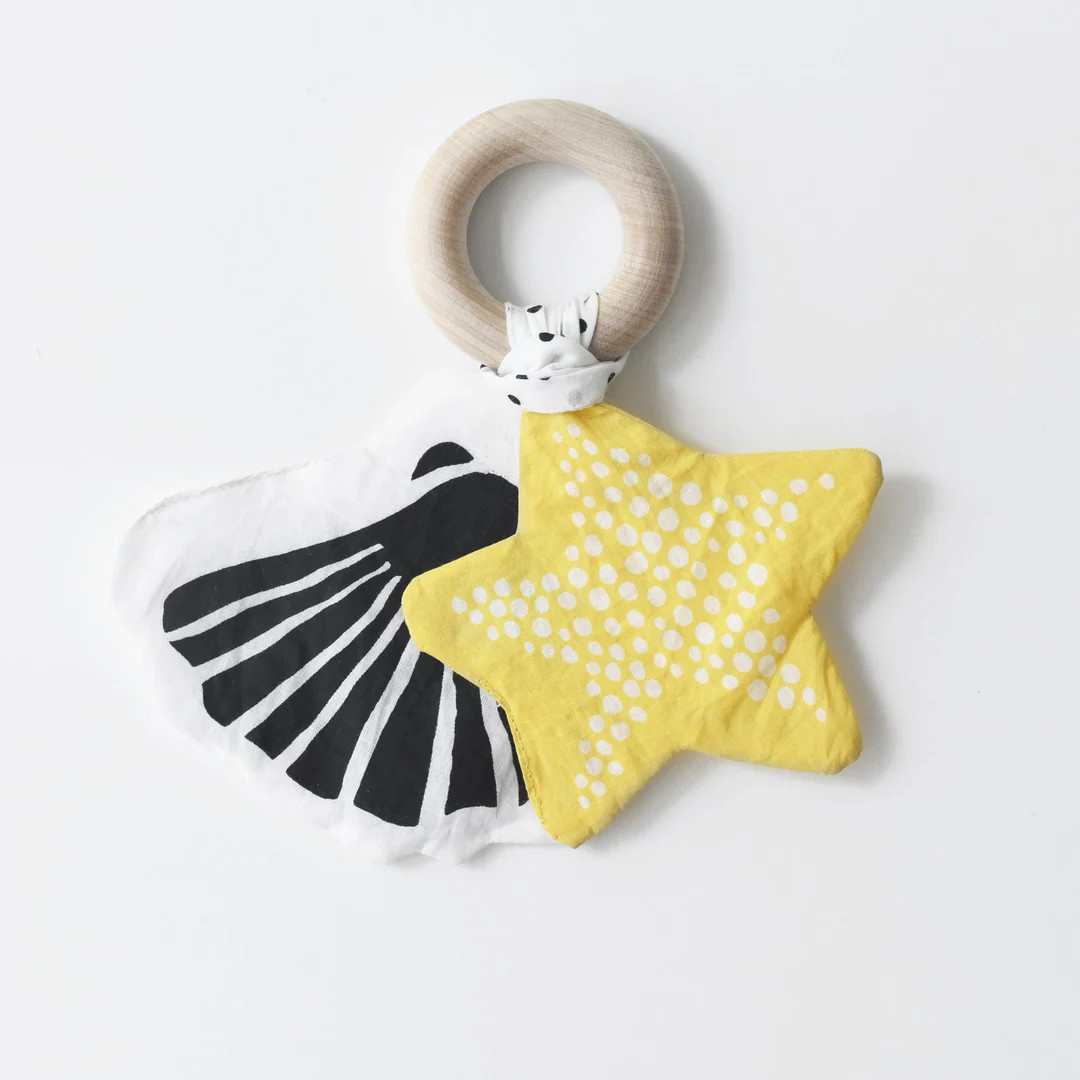 Crinkle Teether - Starfish | Hello Bluebyrd