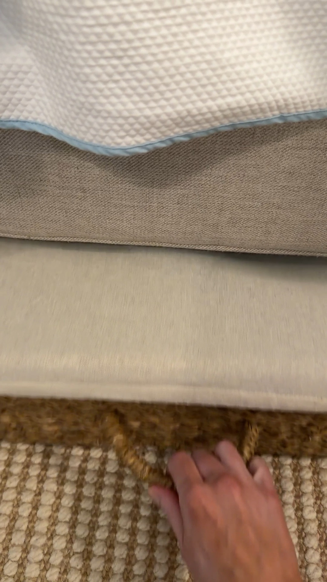 Under bed basket organization!