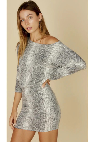 Sis Snake Print Mini Dress | Indigo Closet 