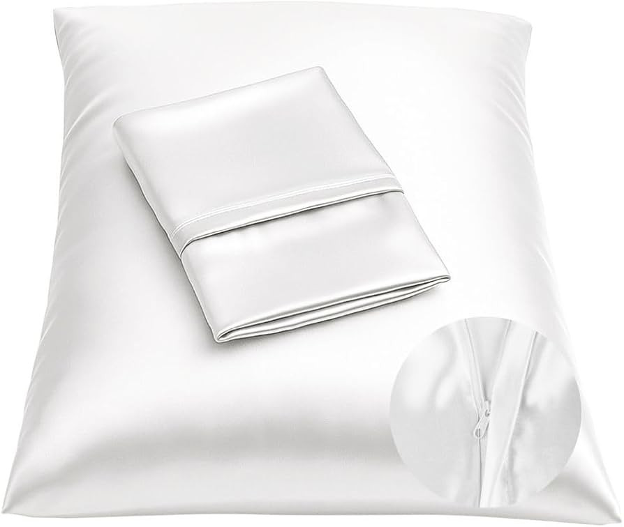 BLISSFORD Satin Pillowcase with Zipper for Hair and Skin Care, Feels Soft and Cool Like a Silk Pi... | Amazon (US)