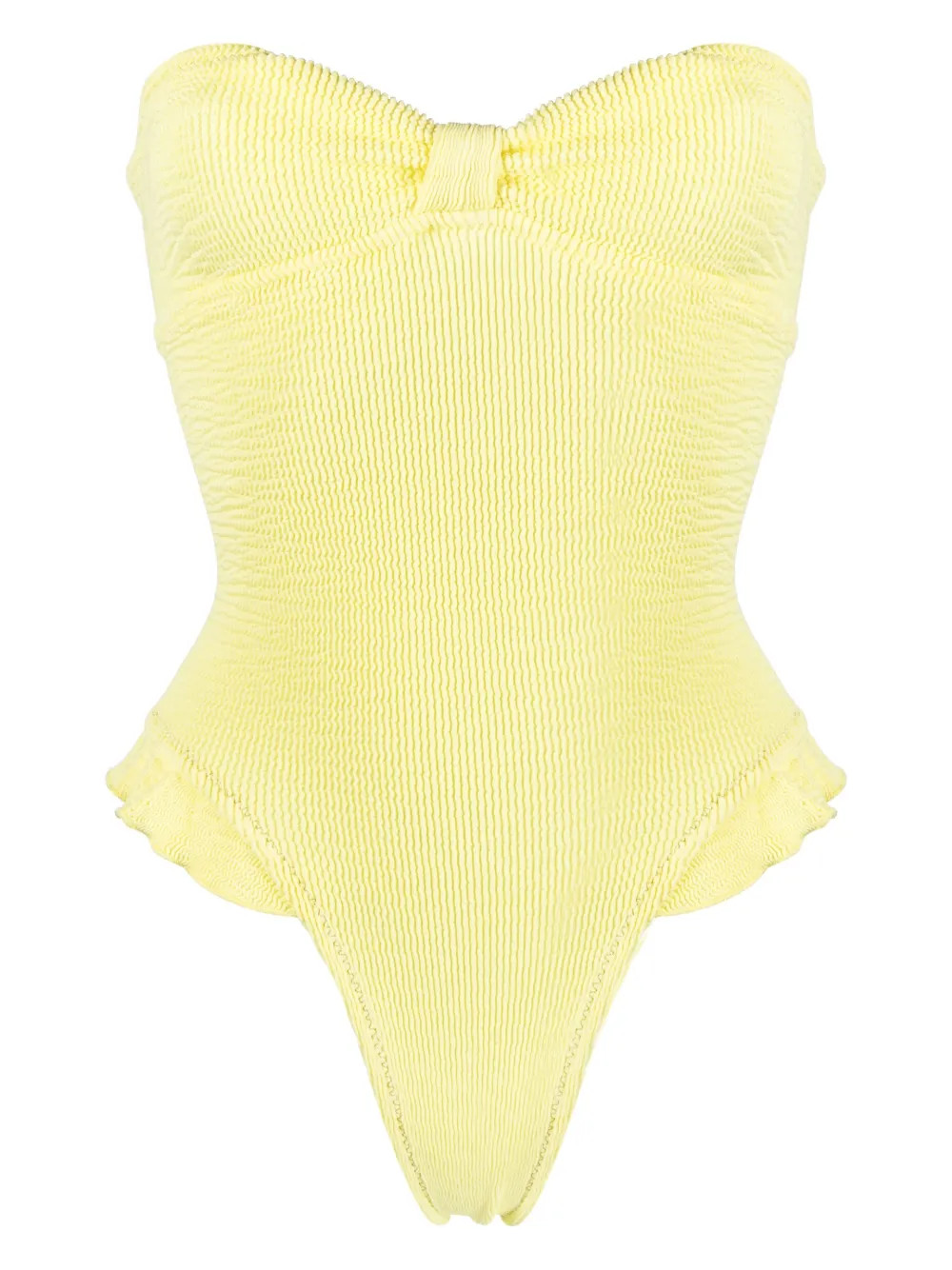 Reina Olga Laila Ruffled Swimsuit - Farfetch | Farfetch Global