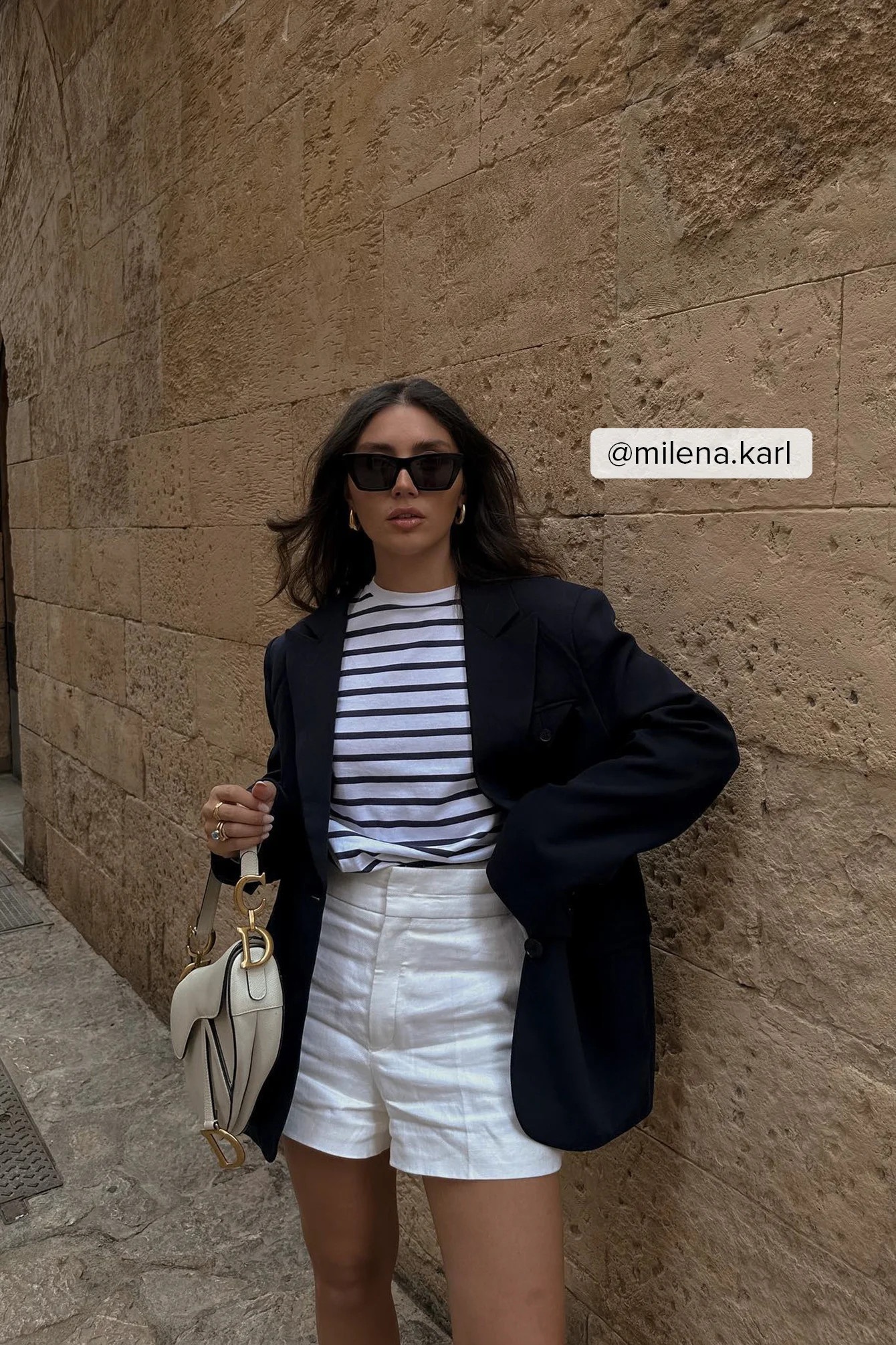 Striped Oversized Long Sleeved Top Stripe | NA-KD US