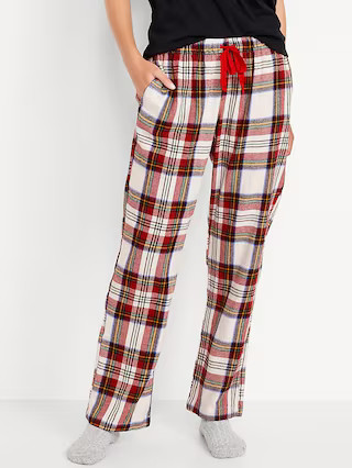 Mid-Rise Flannel Pajama Pants for Women | Old Navy (US)