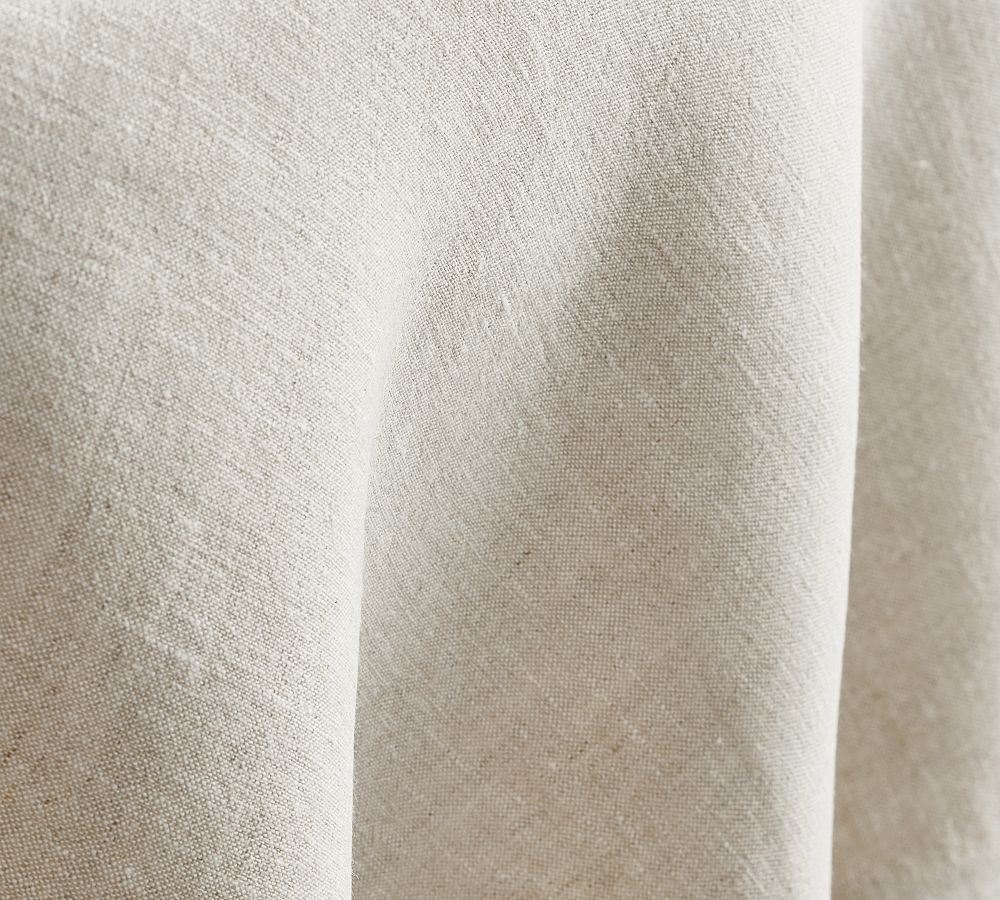 Mason Round Linen Tablecloth | Pottery Barn (US)
