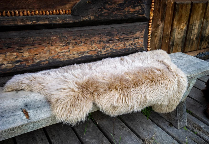 Follkee Sheep Skin Rug, Iceland Merino Premium Quality Carmel | Etsy (US)