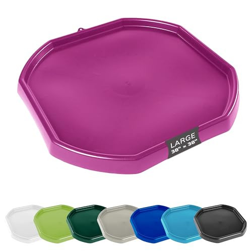 MEKA Large 38"x38" Tuff Tray Pink, Indoor Activity Sensory Tray Children, Outdoor Play Sand and Water Tray for Toddlers and Kids, Toy Boys Girls | Amazon (US)