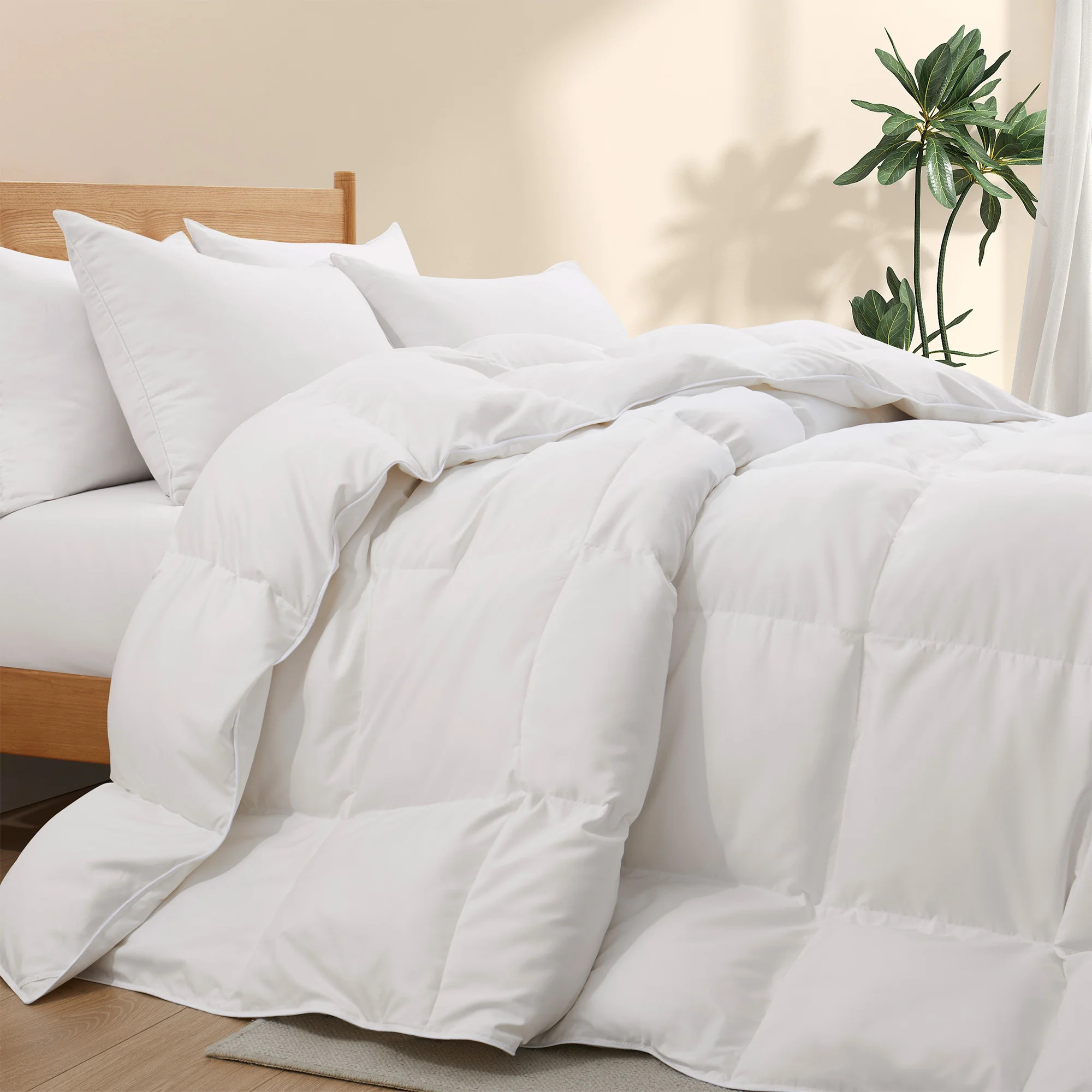 Down Duvet, All-Season Feather Down Duvet, Ultra-Soft Bed Comforter/Duvet Insert With 8 Corner Ta... | Wayfair North America
