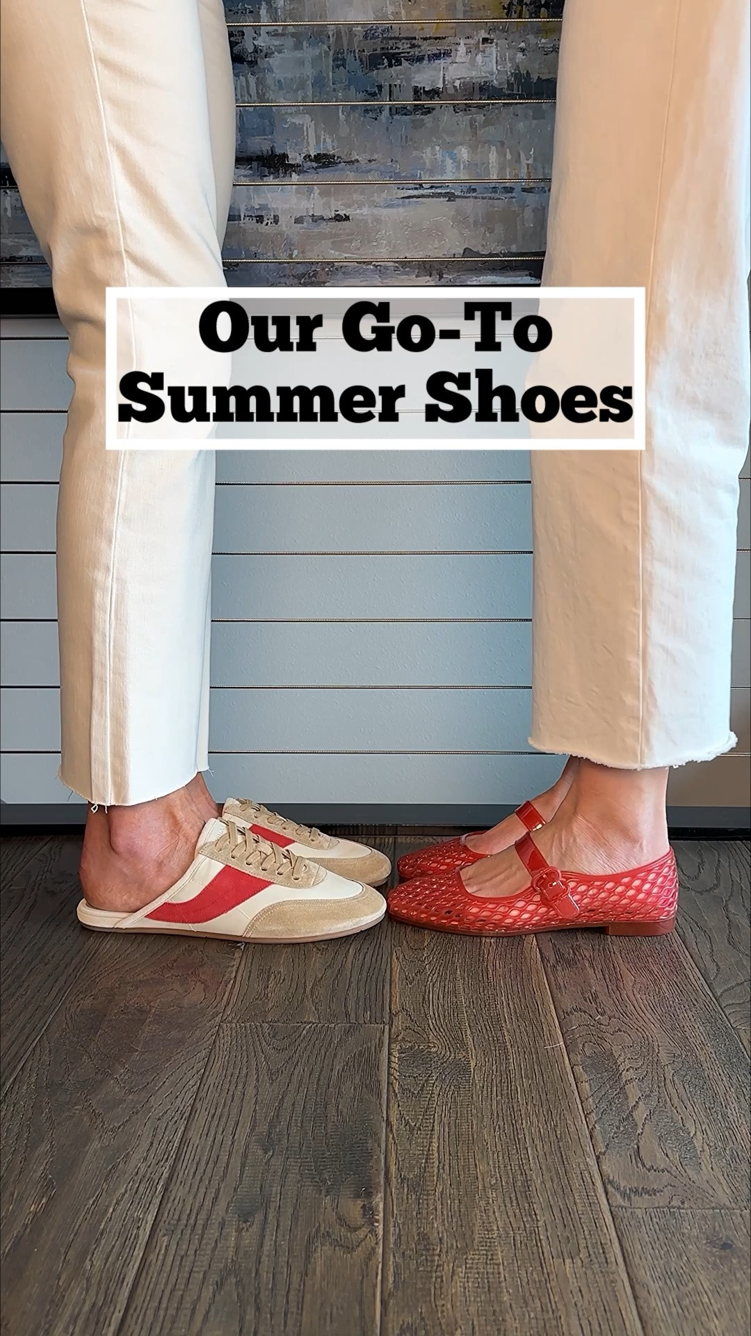 Our latest shoe round up has something for everyone! Updates include slip on sneakers, jelly shoes, Mary Jane sneakers, water proof styles, wedges, flip flops, heels, colorful sneakers and fun flat sandals! Shoes are such a great way to update your outfit. Which pair caught your eye??👀
How to Shop:🛍️
-Comment SHOP for links!
-Click the link in our bio to shop
-Watch our stories for links

Sneakers, jelly shoes, Sandals, water proof sandals, flip flops, comfort shoes, metallic heels, wedges

#LTKOver40 #LTKgrwm #LTKootd