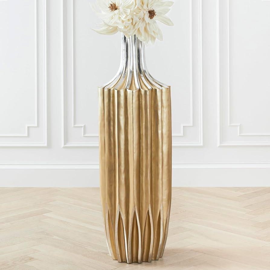 Z GALLERIE 48.75 Inch Tall Vase on Floor, Gold Wood Vase for Home Decor, Savannah Vases for Decor... | Amazon (US)