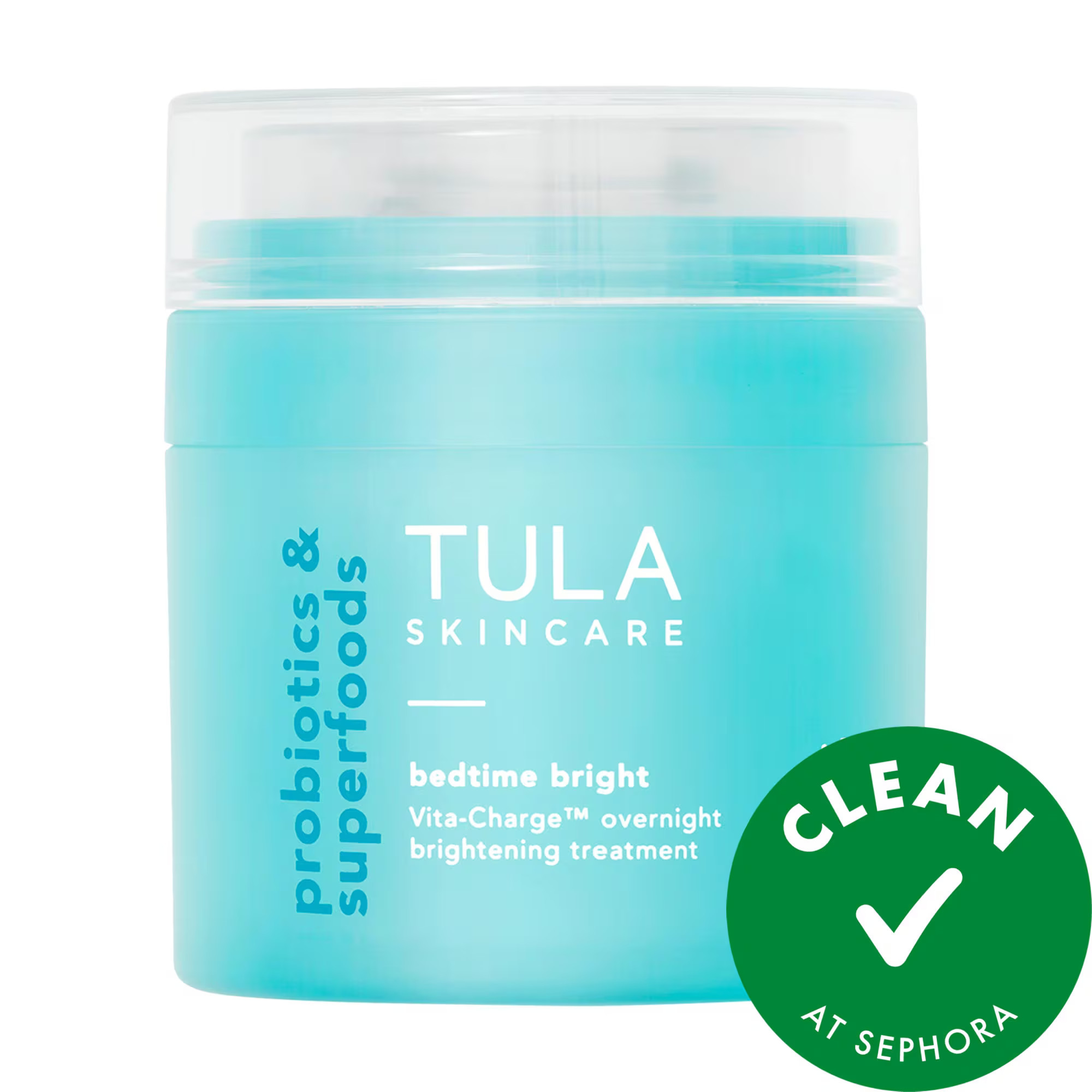 TULA Skincare Bedtime Bright Vita-Charge Overnight Brightening Treatment with Niacinamide & Vitamin C 1.7 oz | Sephora (US)