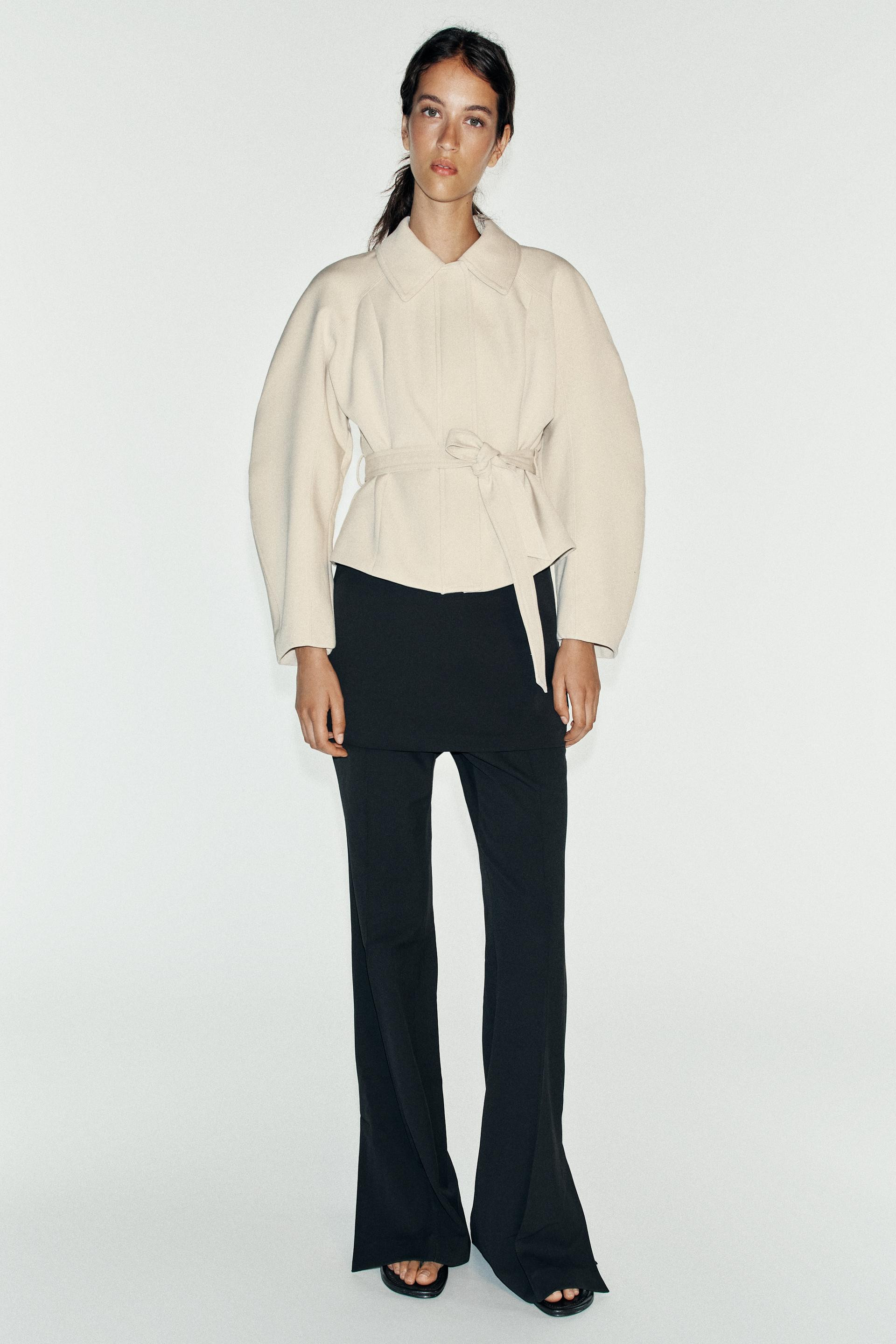 BELTED PEPLUM JACKET | Zara US
