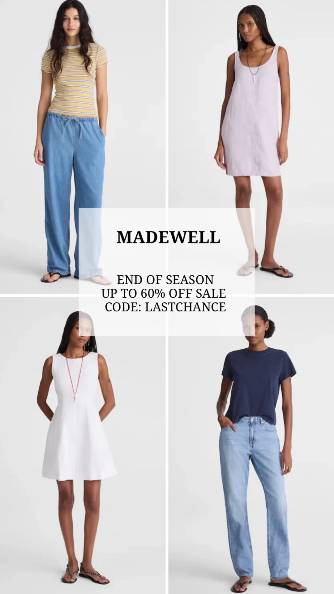 the @Madewell end of season sale is live! with the code: LASTCHANCE you can save up to 60% off! these sales are great when I want to stock up on basics like my favorite denim and tees!

#LTKSaleAlert