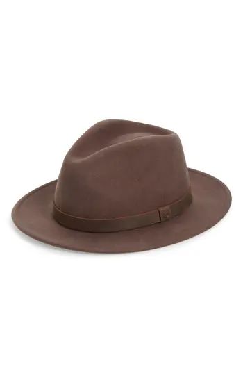 Men's Brixton Messer Ii Felted Wool Fedora - Brown | Nordstrom