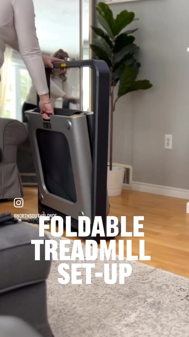 I love our foldable treadmill for walking and jogging or light running. It fits in small spaces, is compact, and super easy to use. 

#newyearresolution #walkingpad #treadmill #fitness #exercise

#LTKFitness #LTKHome #LTKActive