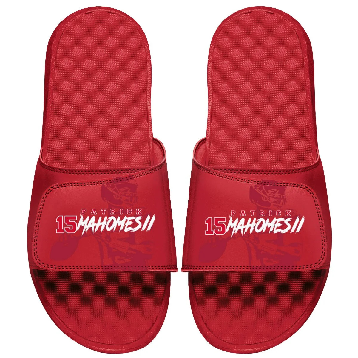 Men's ISlide Patrick Mahomes Red Kansas City Chiefs Tonal Pop Slide Sandals - Walmart.com | Walmart (US)