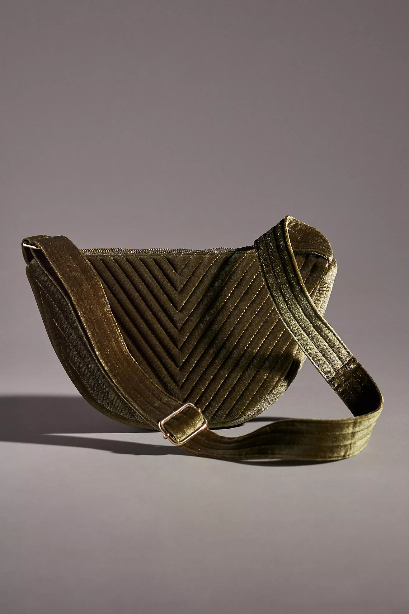 Quilted Velvet Sling Bag | Anthropologie (US)