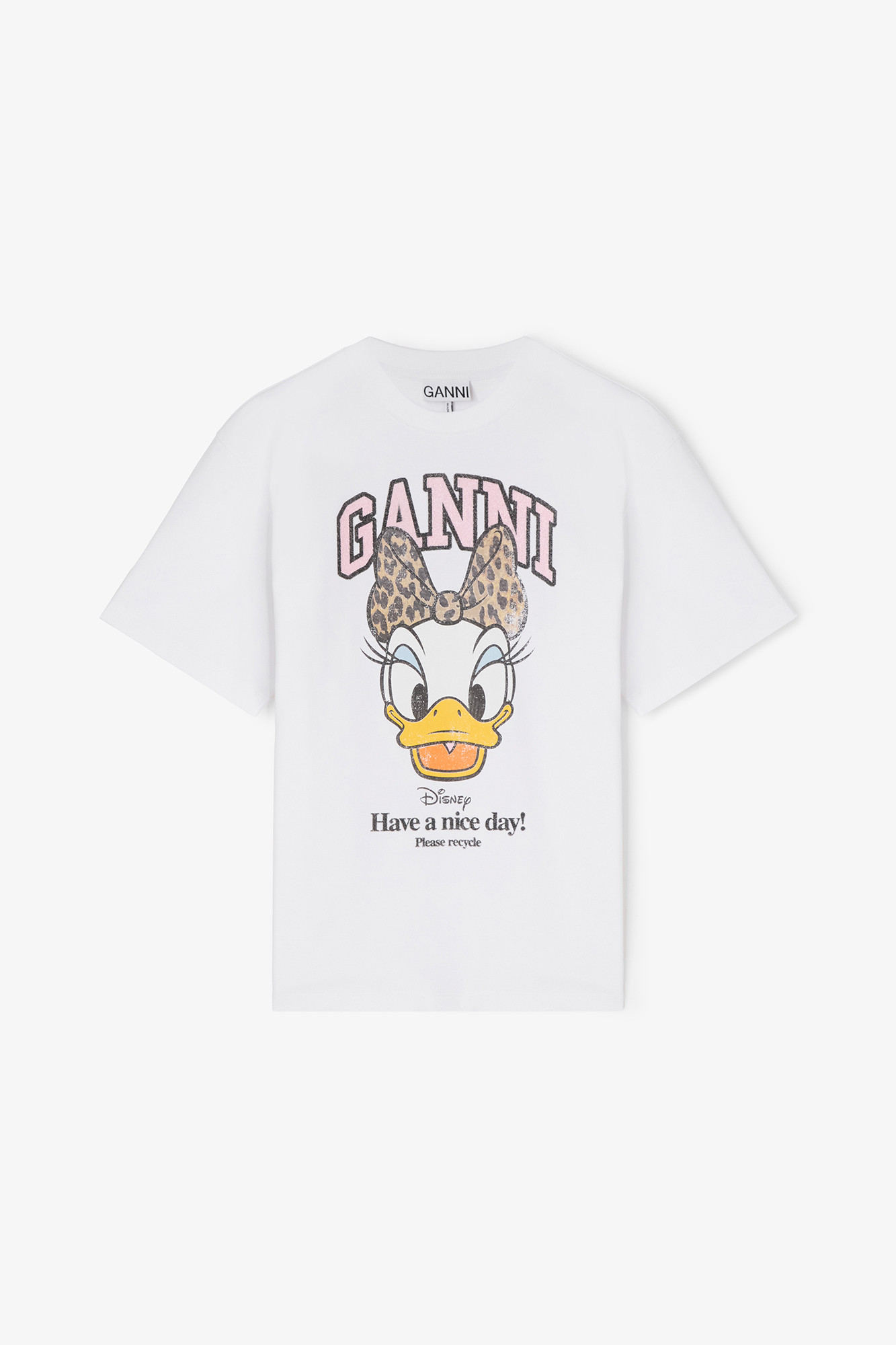 Daisy Duck White Printed T-shirt | Ganni
