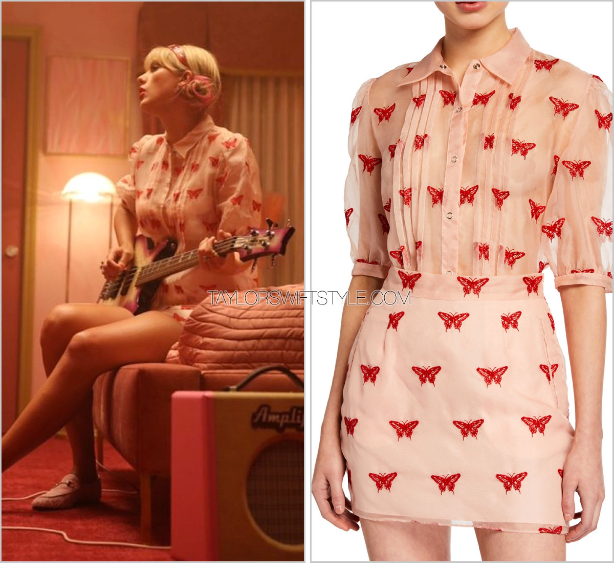 Items for the Lover House Taylor’s for an Eras Tour costume 