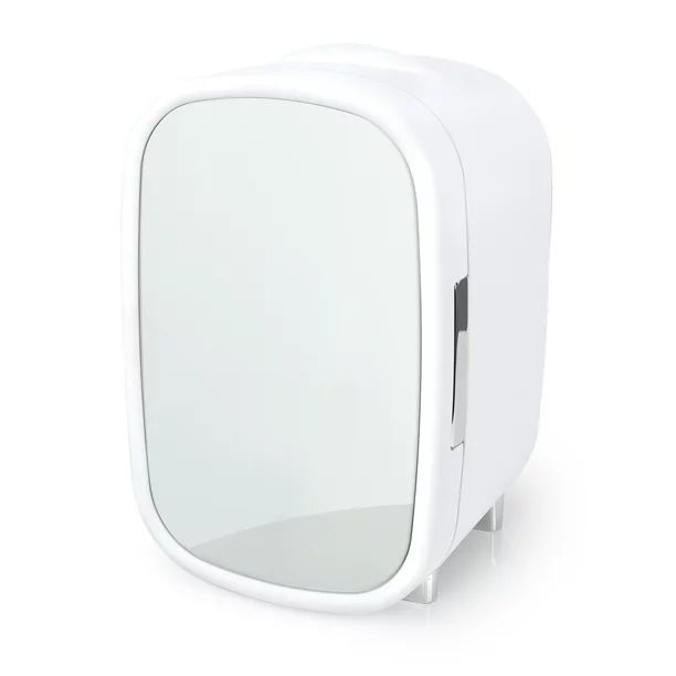 Personal Chiller 7L Mini Fridge with Mirror Door for Vanity, White - Walmart.com | Walmart (US)