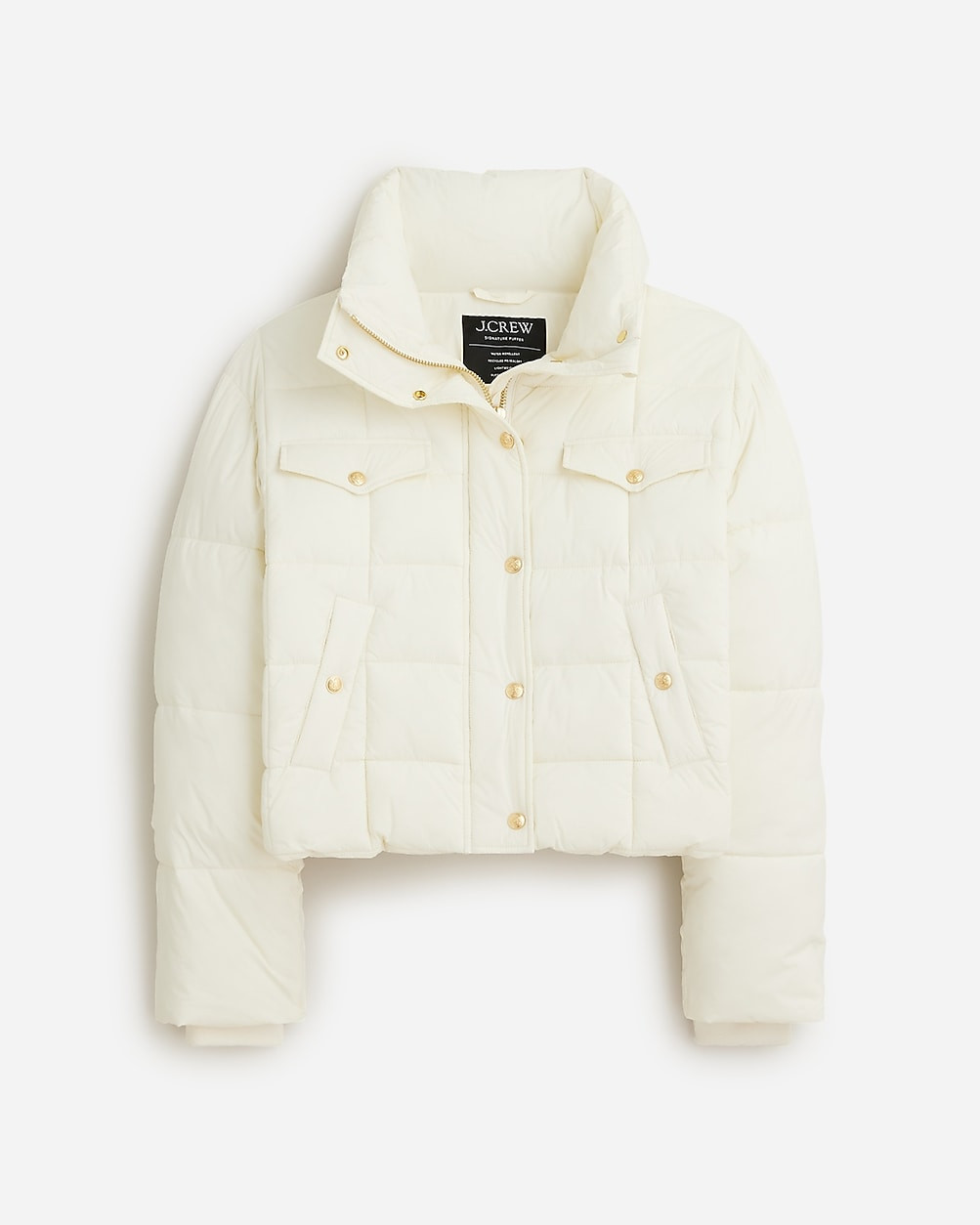 Cropped puffer jacket with PrimaLoft® | J. Crew US