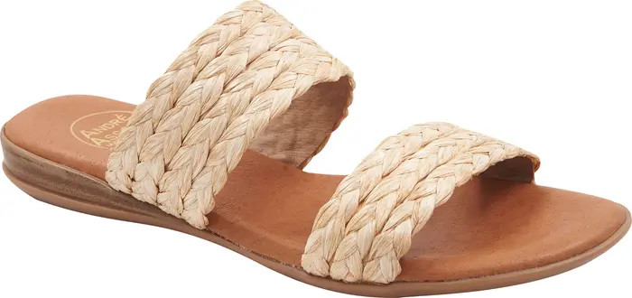 André Assous Narice Clear Slide Sandal | Straw Sandals Tan Sandals Tan Slides Tan Slide Sandals 2024 | Nordstrom