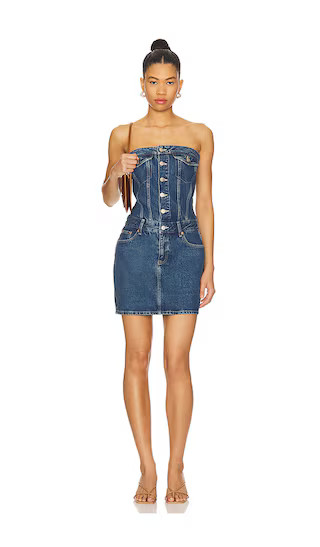 Carlisle Dress in Stream Mid Retro | Revolve Clothing (Global)