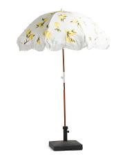 6.5x5ft Holiday Vintage Lemons Lightweight Tilting Beach Umbrella | TJ Maxx