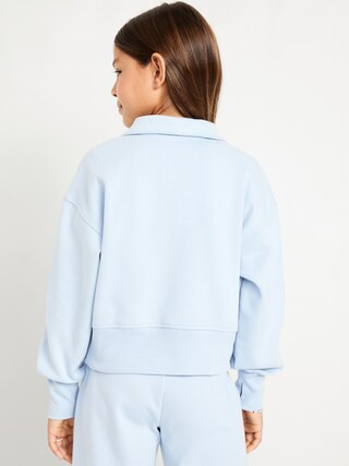 Dynamic Fleece Half-Zip Performance Sweatshirt for Girls | Old Navy (US)
